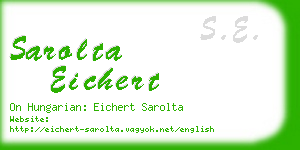 sarolta eichert business card